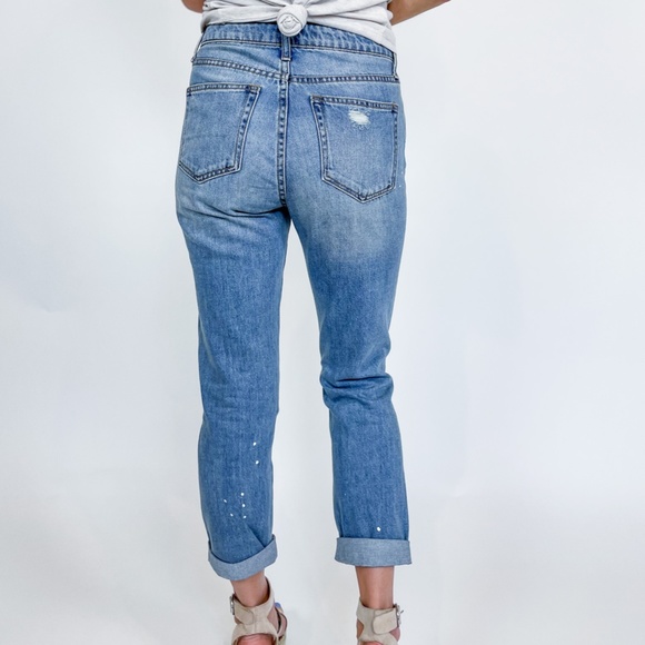 NWT Vervet by Flying Monkey Boyfriend Paint Splatter Distressed Jean - Picture 12 of 14